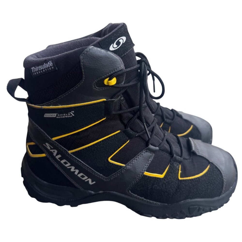 Salomon Snowtrip Mens Size 11.5 Waterproof Snow Boots Thinsulate Insulated Winte